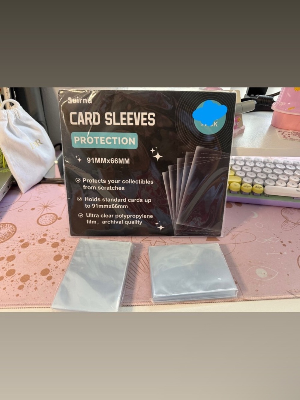 Card Sleeves Protection 100 pcs 91mm X 66mm Brand New Sealed!